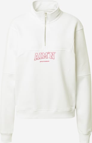 aim'n Sweatshirt in White: front