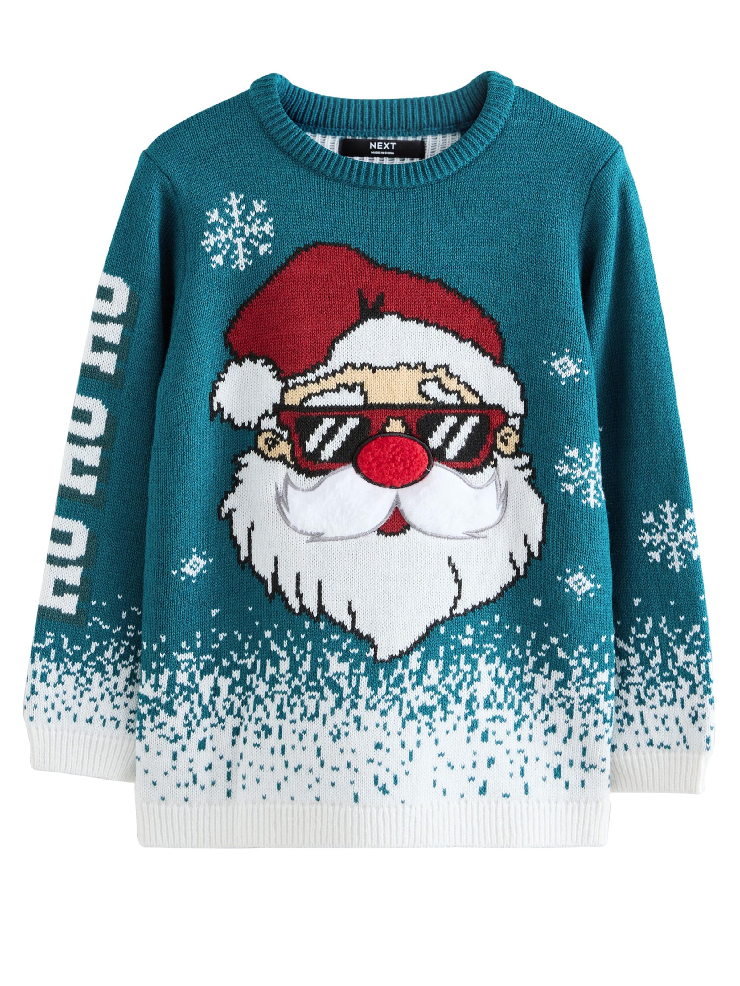 Next Pullover 'Christmas' i grøn: forside
