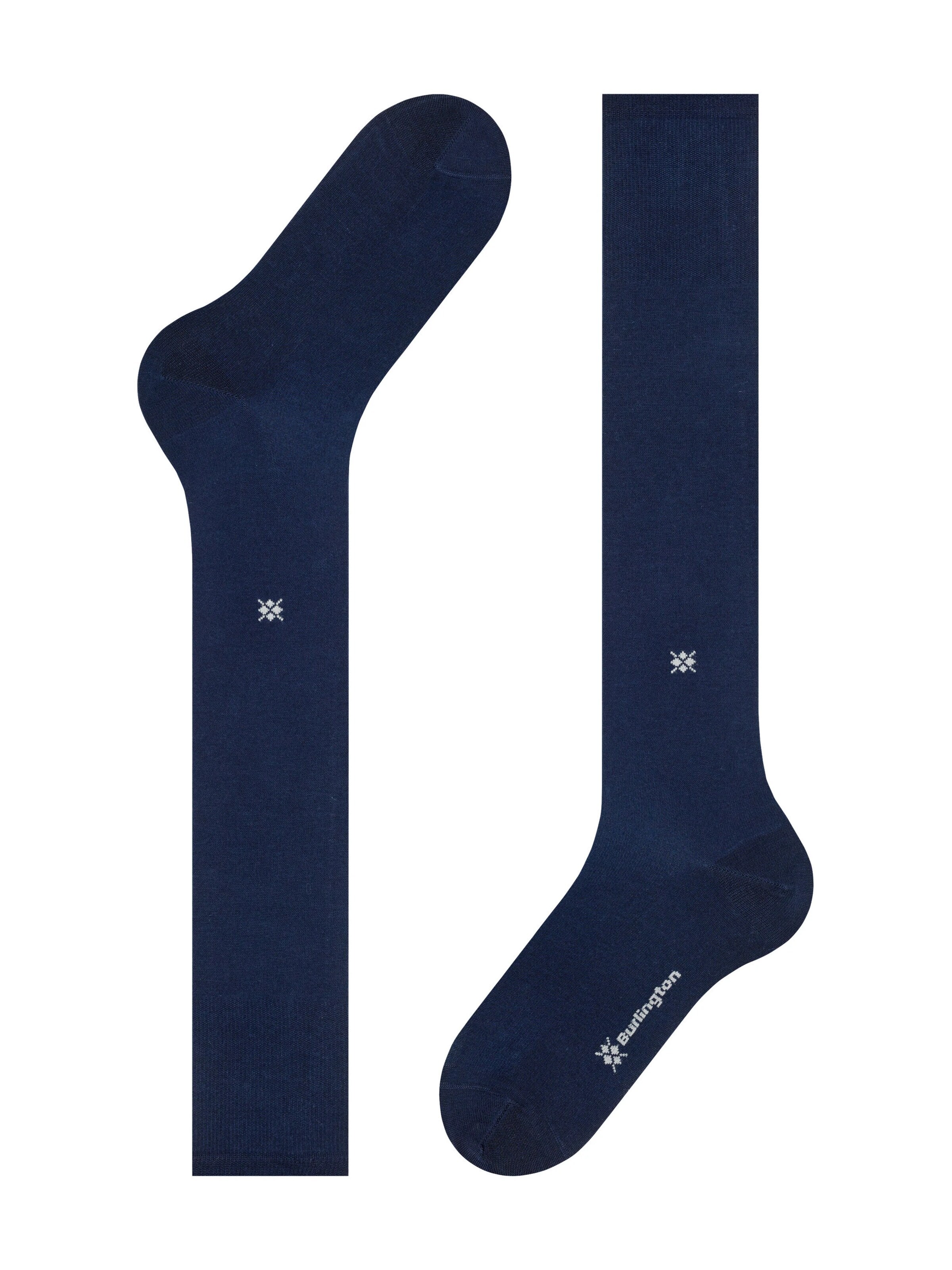 BURLINGTON Knee High Socks 'Dublin' in Blue