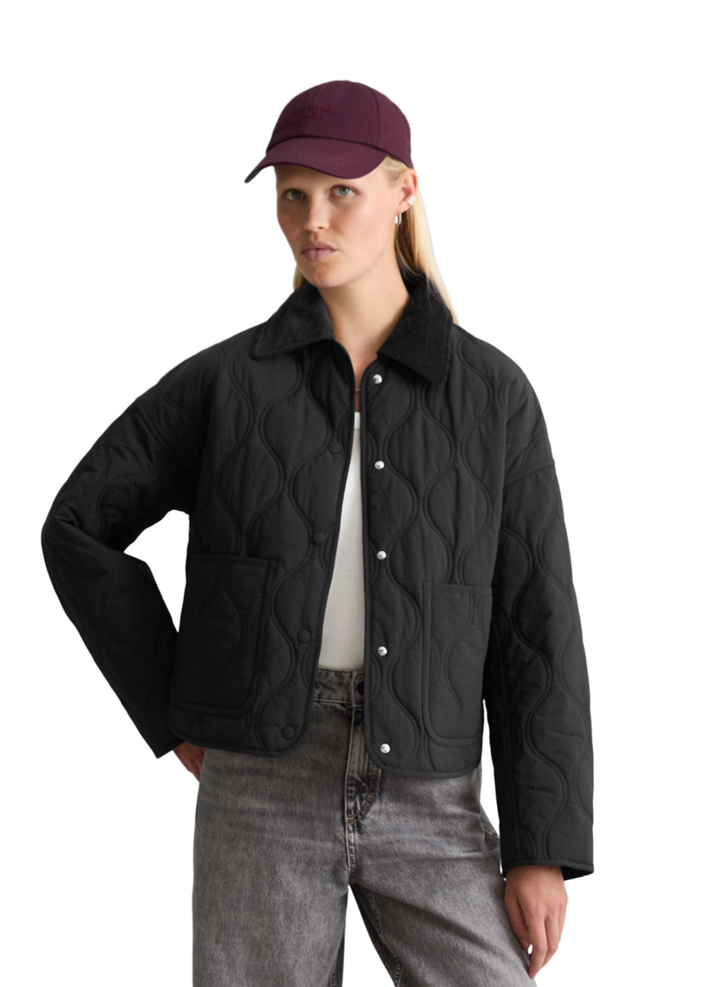 Marc O'Polo DENIM Between-season jacket in Black: front