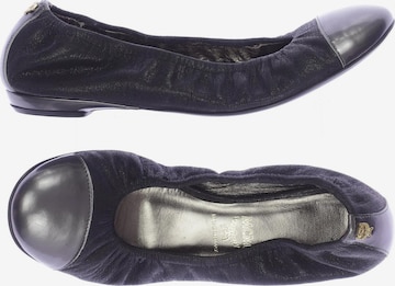 MCM Flats & Loafers in 36 in Grey: front