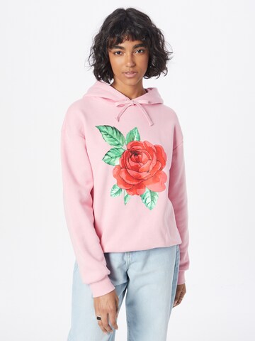 Monki Sweatshirt in Pink: front