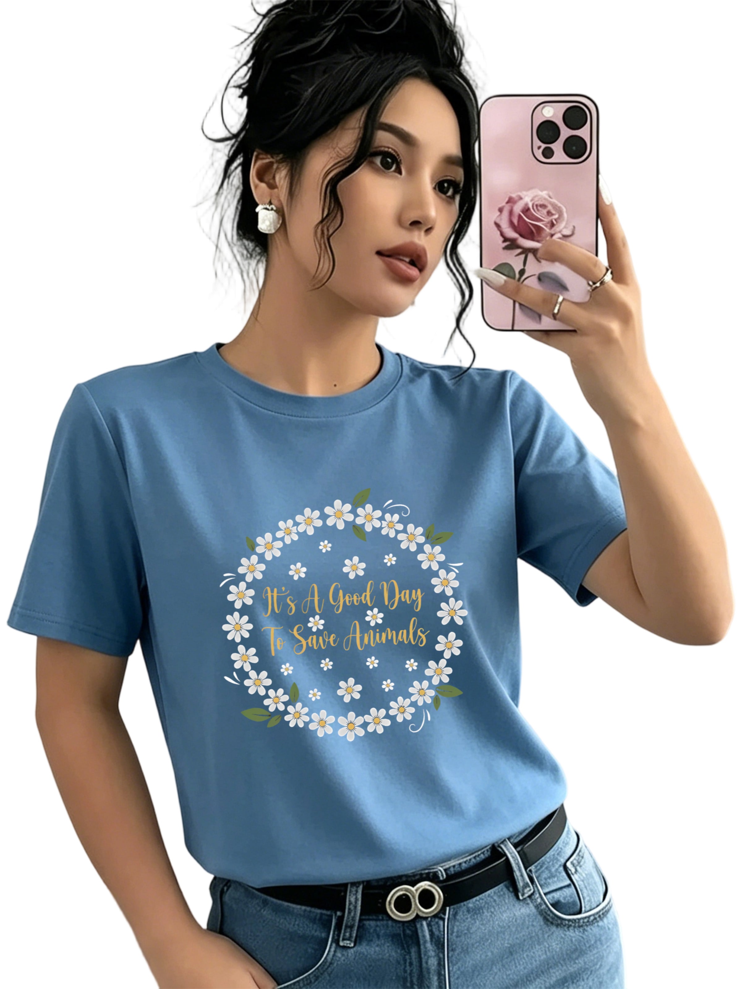 T-shirt GORHEY en bleu