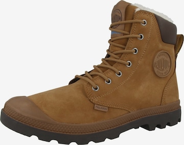Palladium Lace-Up Boots 'Pampa Sport Cuff WPS ' in Brown: front