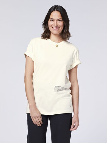 Detto Fatto Shirt ' mit Statement-Schriftzug ' in White: front