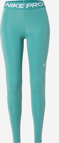 NIKE Sportovní kalhoty 'Pro' – zelená: přední strana