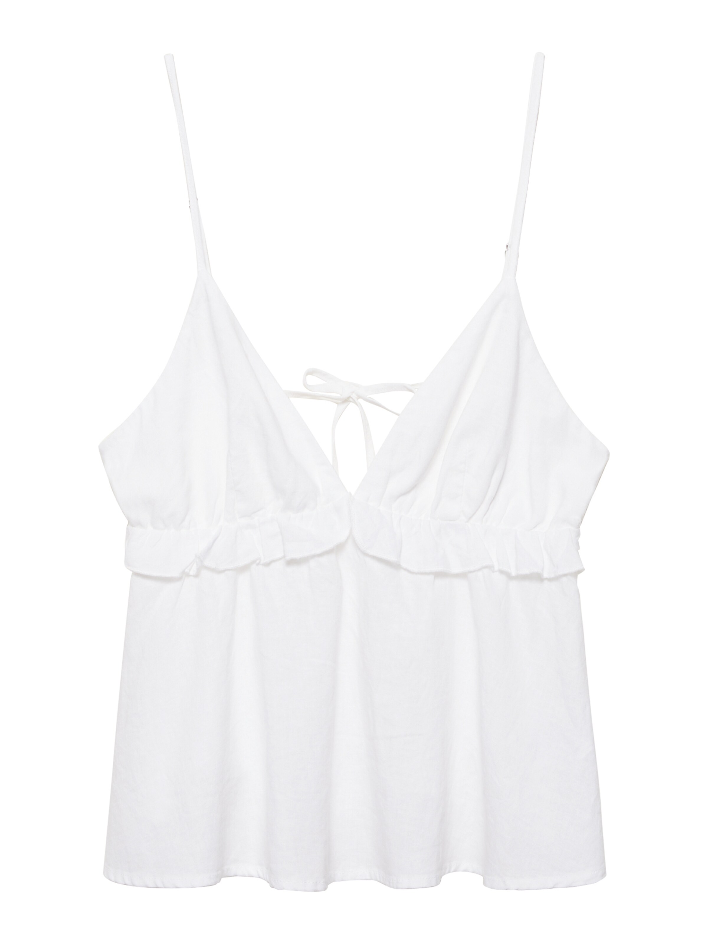 Pull&Bear Overdel i XS i hvid, Produktvisning