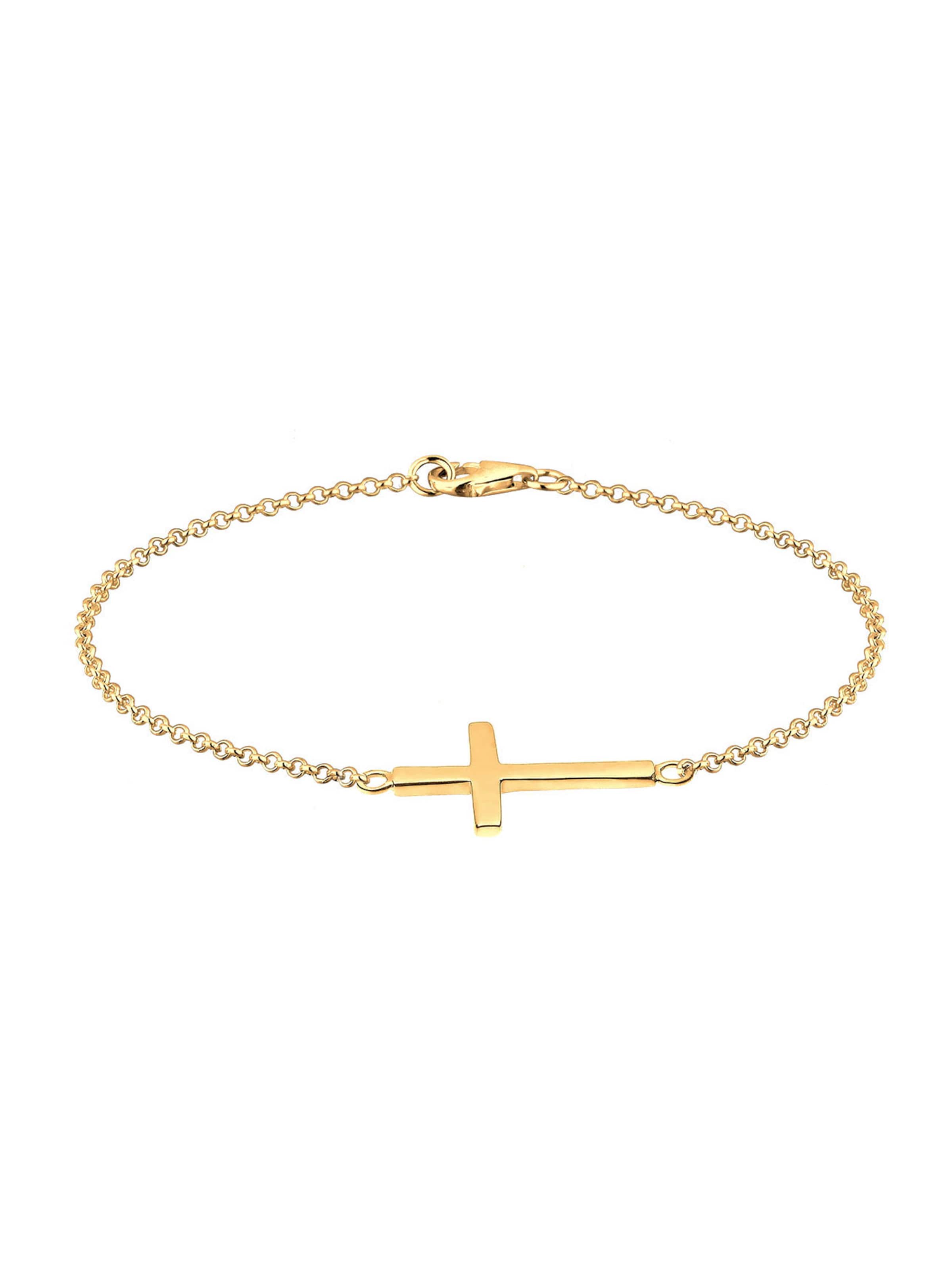 ELLI Opaska 'Kreuz' w kolorze złoty: przód