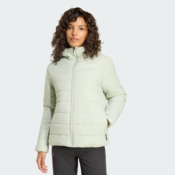 ADIDAS TERREX Outdoor Jacket 'Essentials' in Green: front