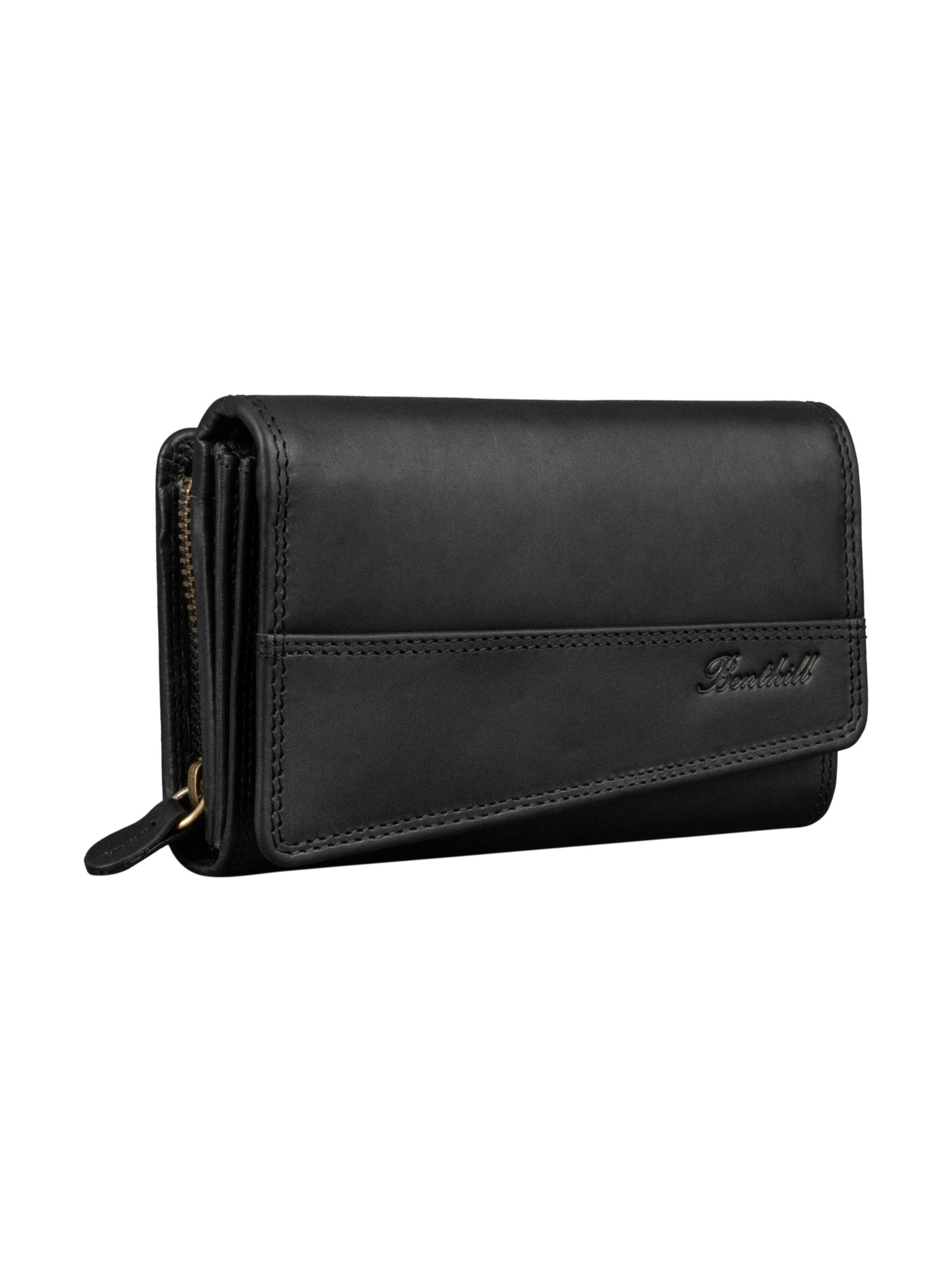 Benthill Wallet in Black: front