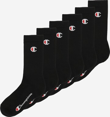 Chaussettes Champion Authentic Athletic Apparel en noir : devant