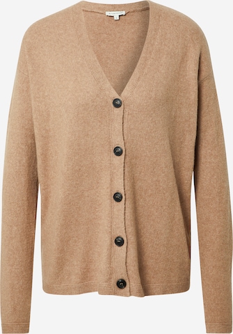 TOM TAILOR Knit Cardigan in Beige: front