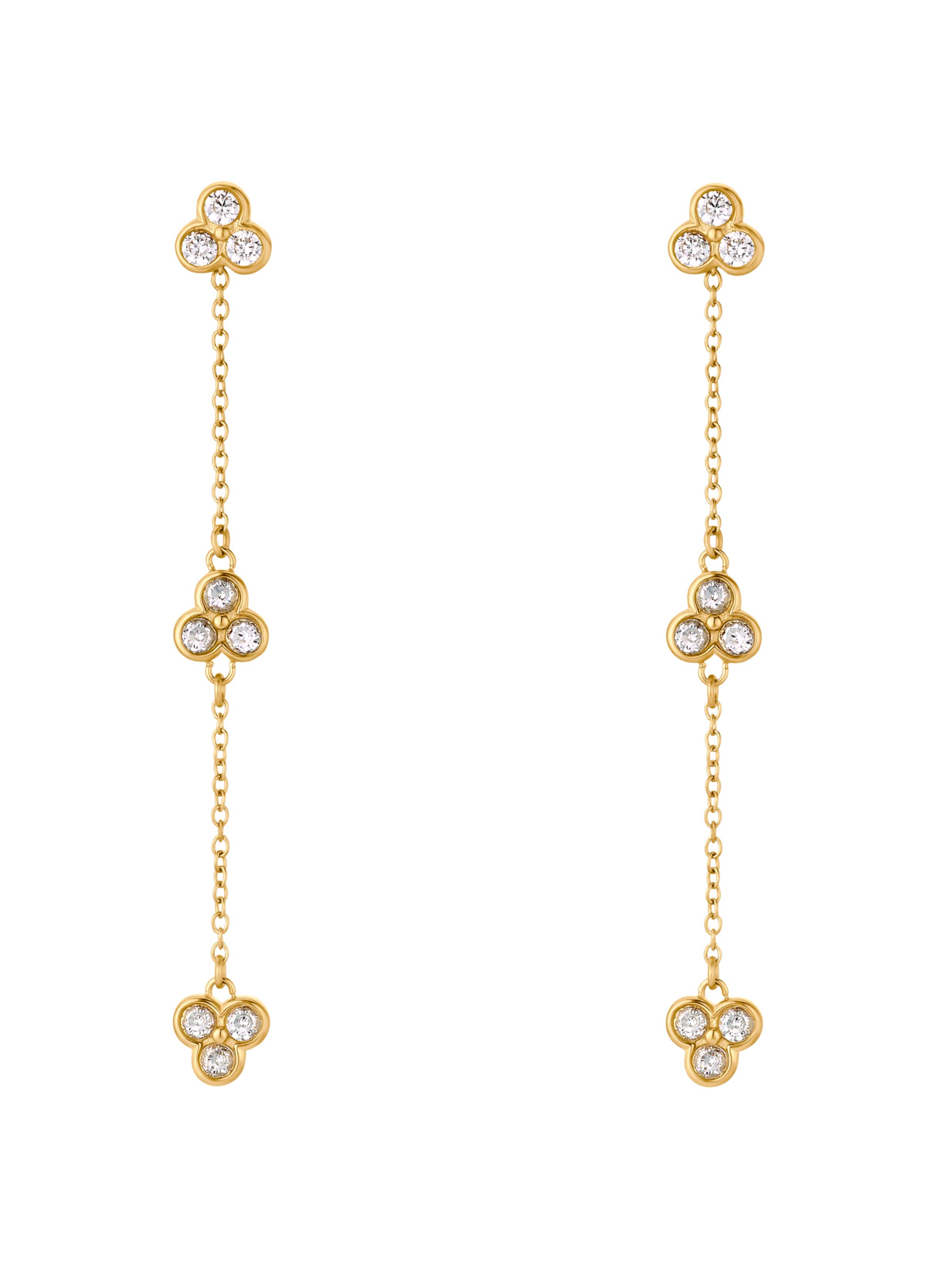 Heideman Oorbellen 'Lotte' in Goud: voorkant