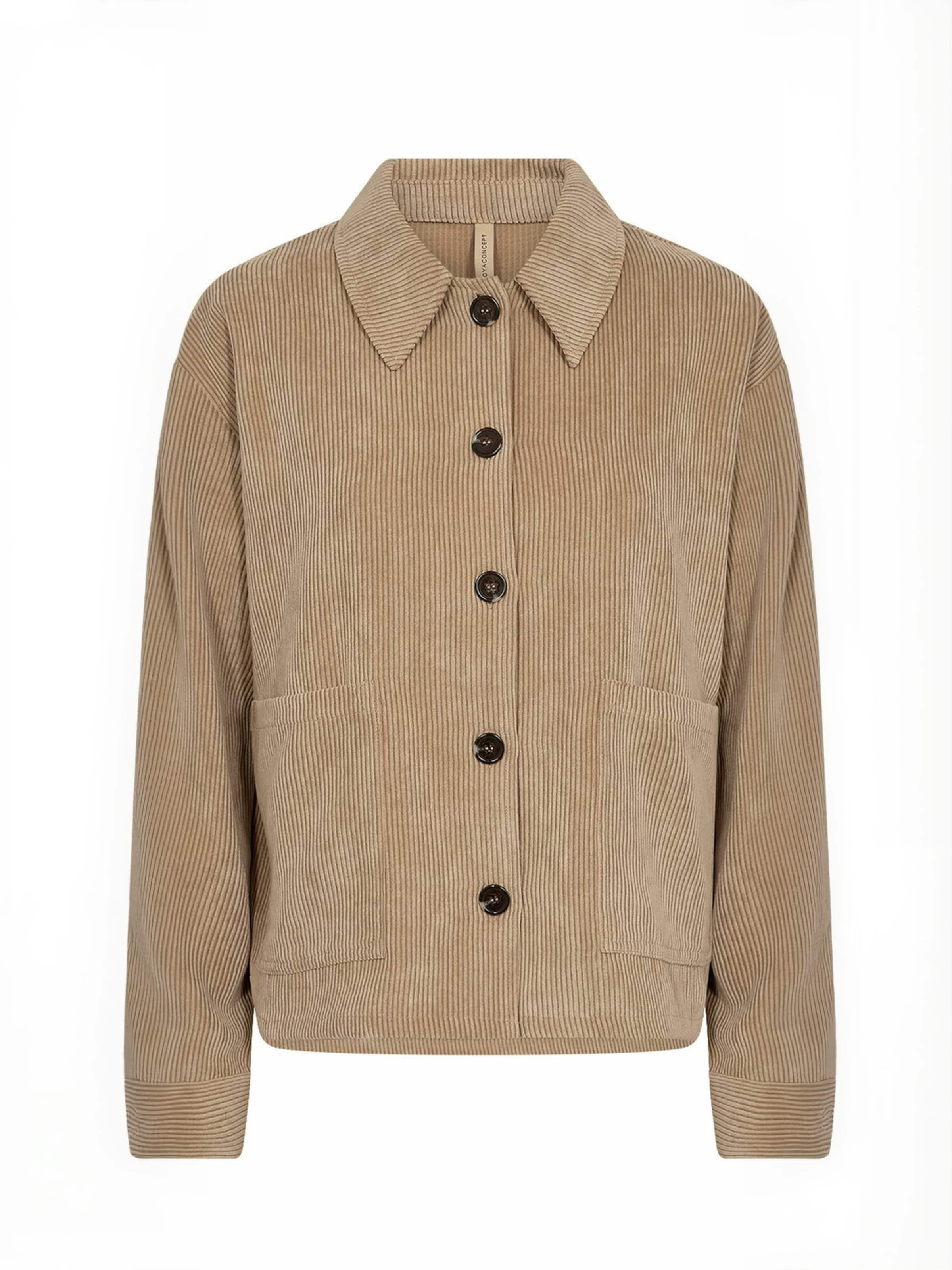Soyaconcept - Chaqueta de entretiempo ' SC-BINDI ' en marrón: frente