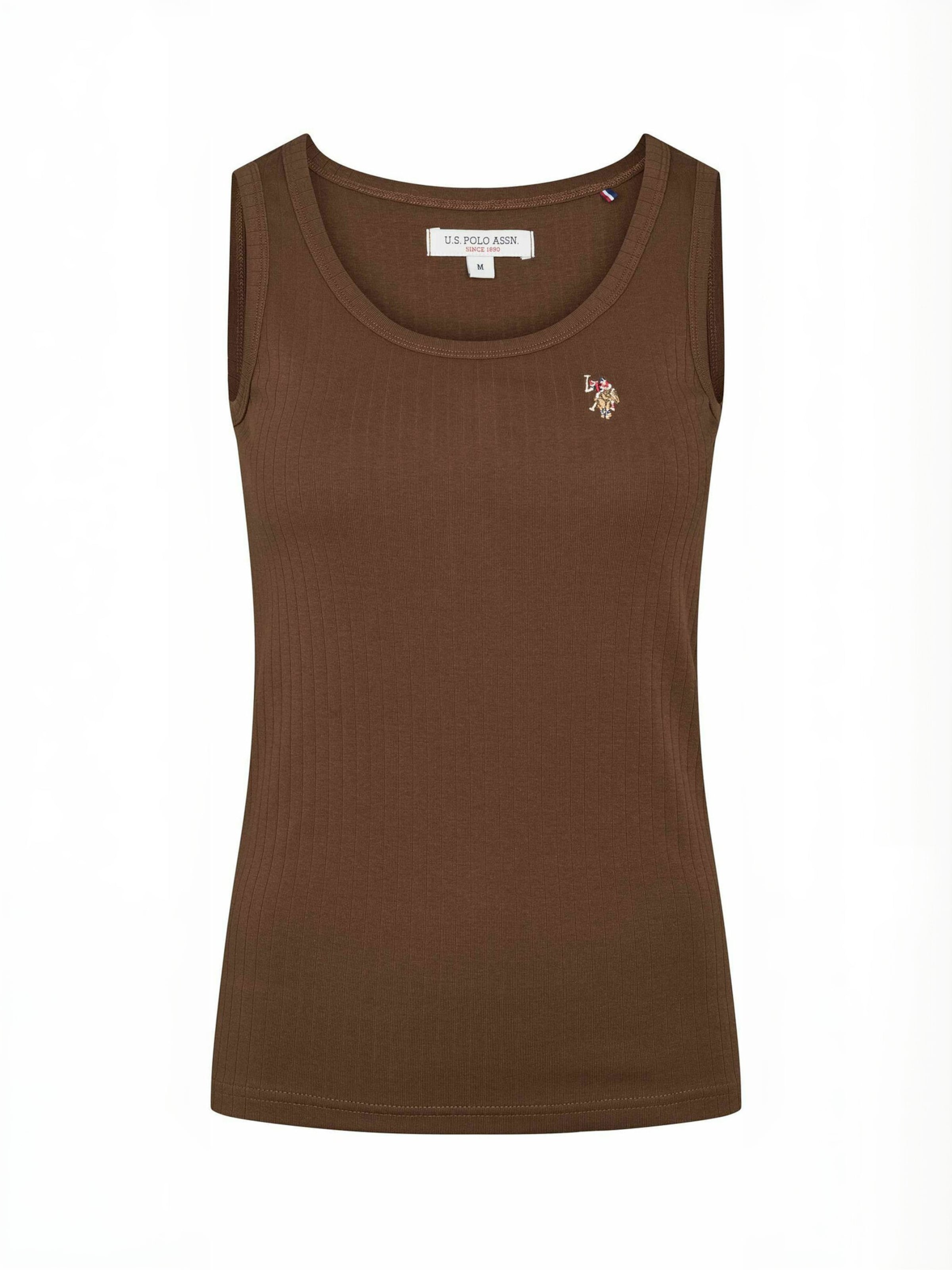 U.S. POLO ASSN. Top ' UWCasandra ' – hnědá: přední strana