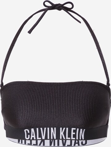 Calvin Klein Swimwear Bikinitop in Zwart: voorkant