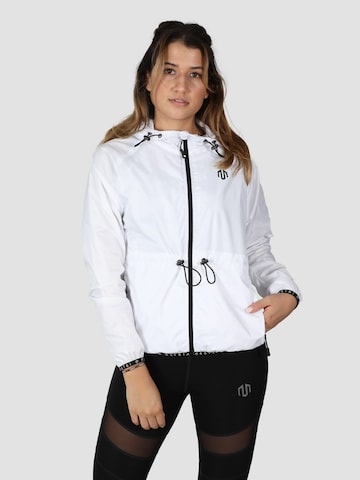 MOROTAI Athletic Jacket 'Naka' in White: front