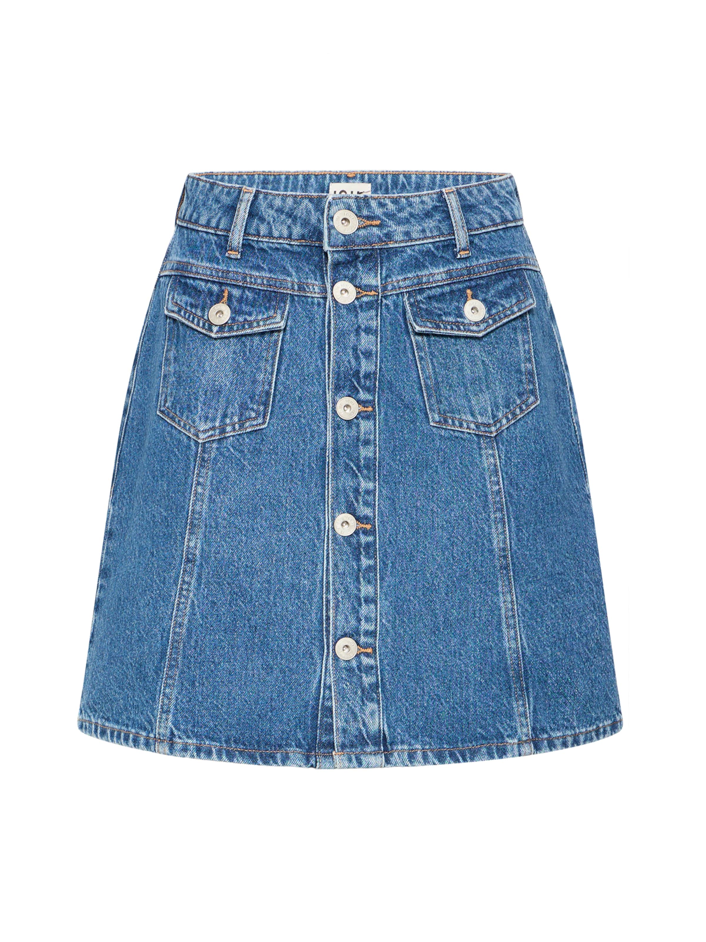 ICHI - Falda 'IHPAMILA' en azul: frente