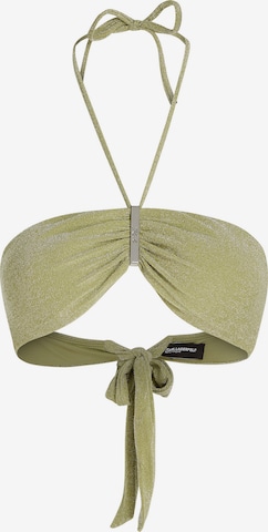 žalia Karl Lagerfeld Bandeau Bikinio viršutinė dalis: priekis