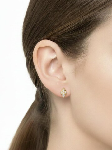 Cala Rose Oorbellen 'ALIX' in Goud: voorkant