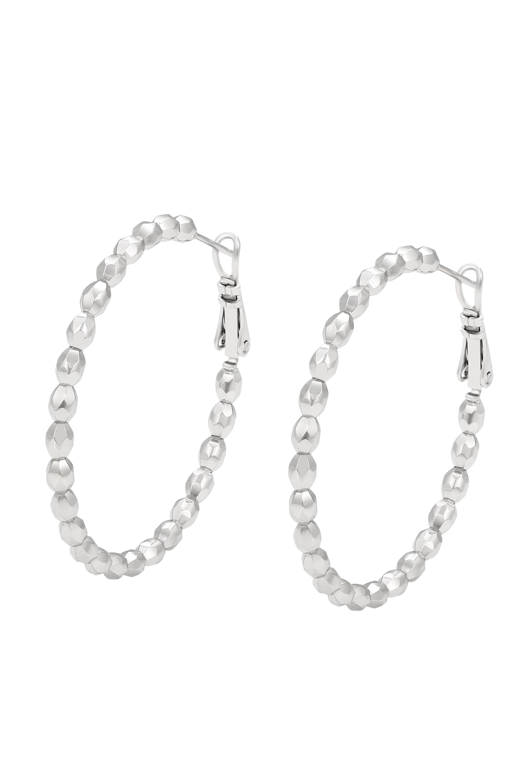 Boucles d'oreilles NAEMI en argent : devant