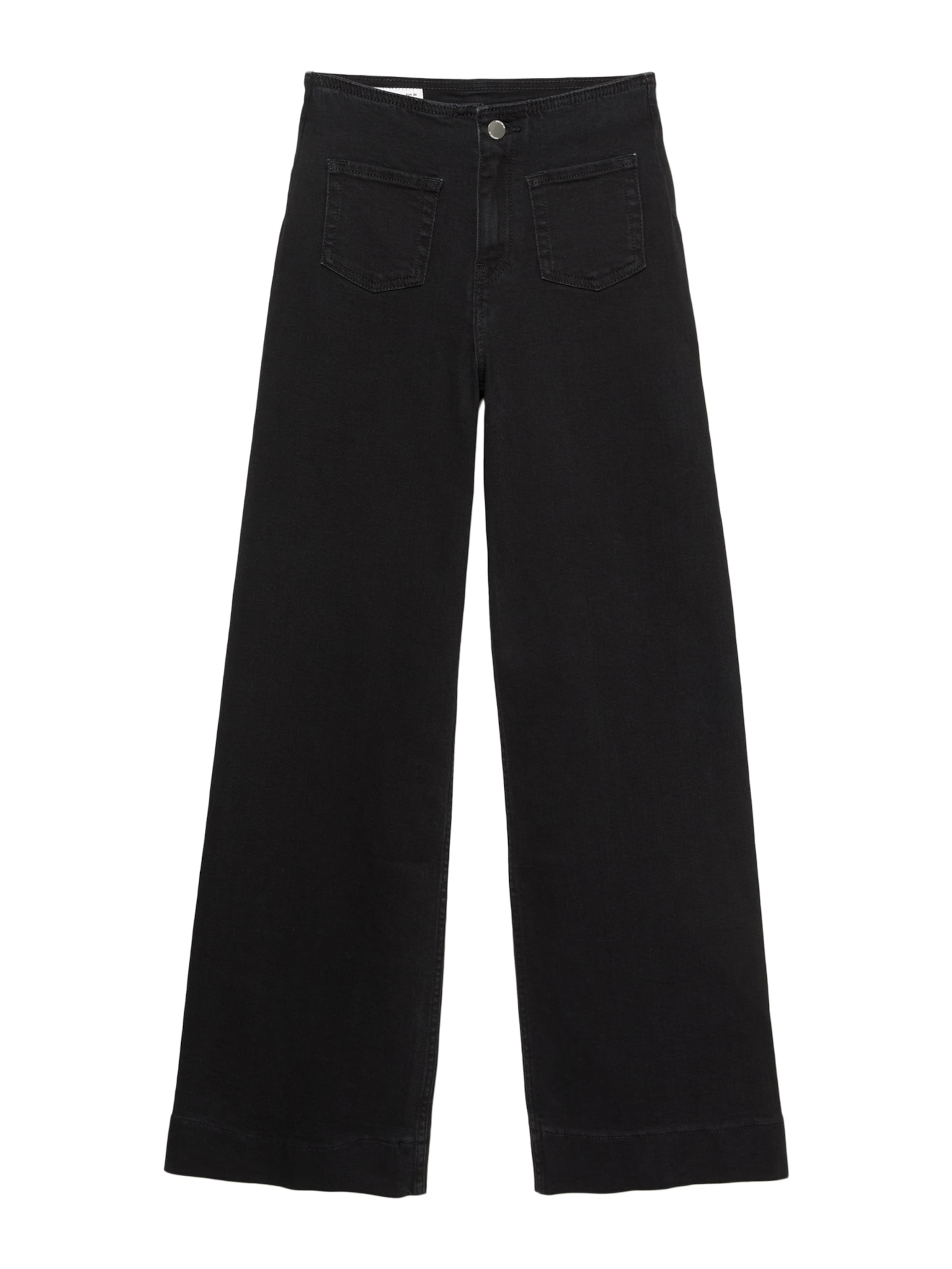 Pull&Bear Bő szár Farmer - fekete: elől