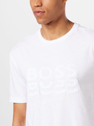 Tricou de la BOSS Green pe alb