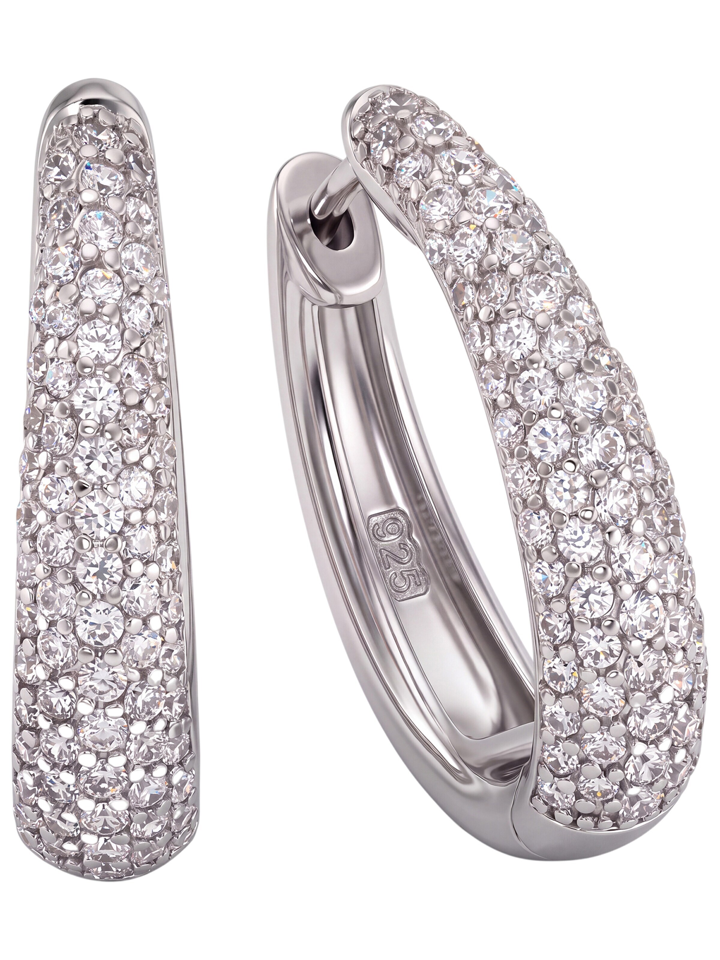 Jobo Earrings in Silver: front