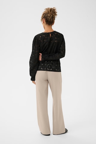 Cream Bluse 'Libby' i sort