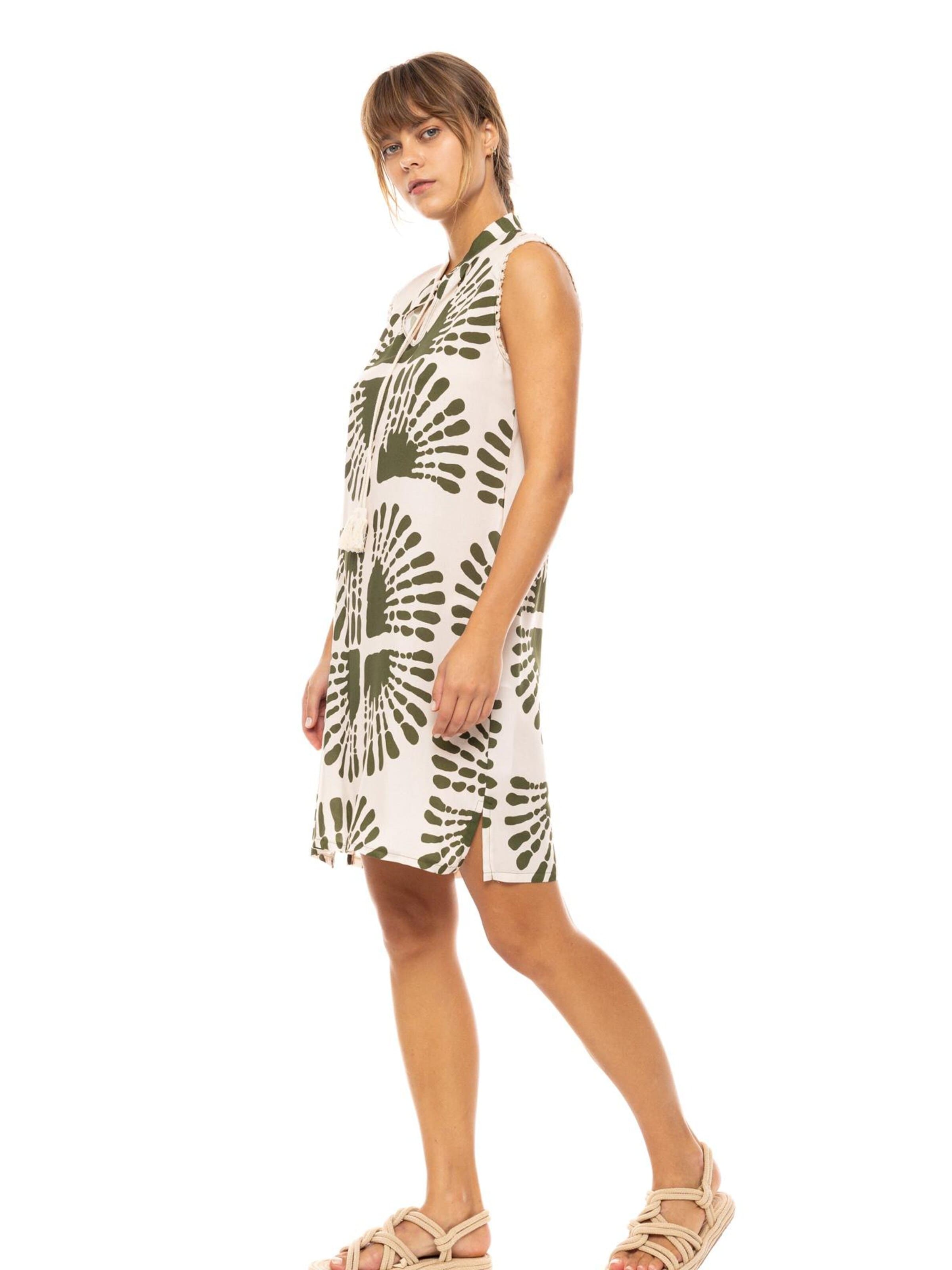 Pink Label Zomerjurk in Beige