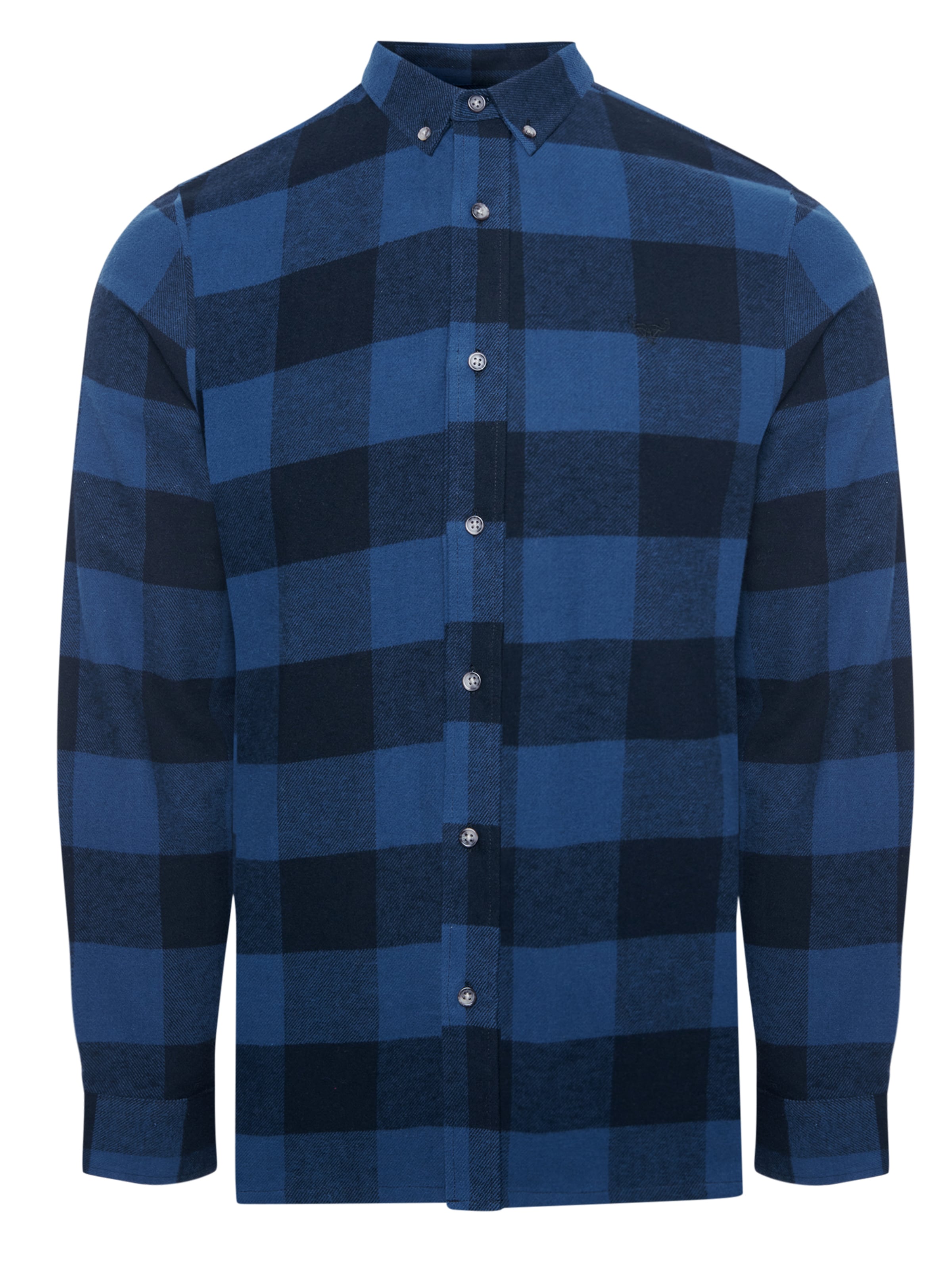 Threadbare Regular fit Button Up Shirt 'Logan' in Blue: front