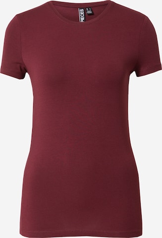 PIECES T-Shirt 'SIRENE' in Rot: predná strana