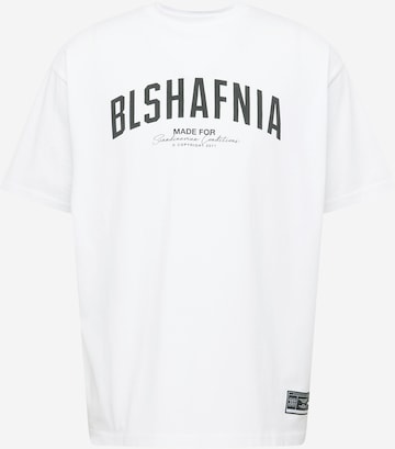 BLS HAFNIA Shirt 'Backstage' in White: front