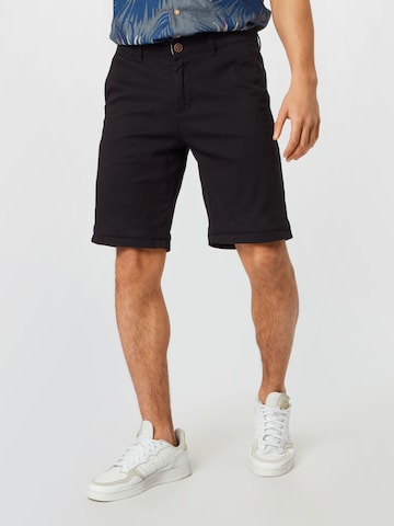 JACK & JONES Regular Chino Pants 'DAVE' in Black: front