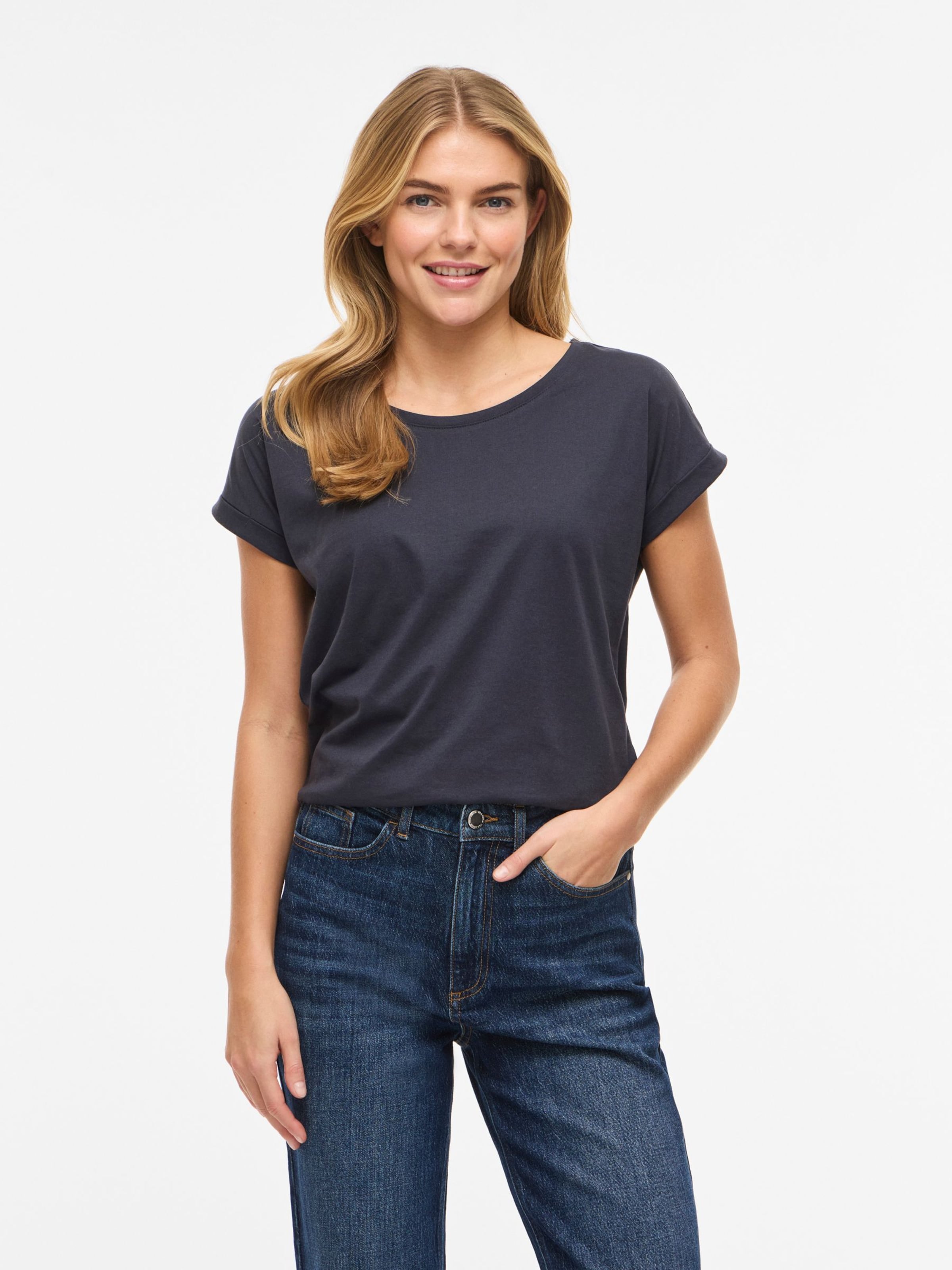 VILA Koszulka 'Dreamers' w kolorze niebieski: przód