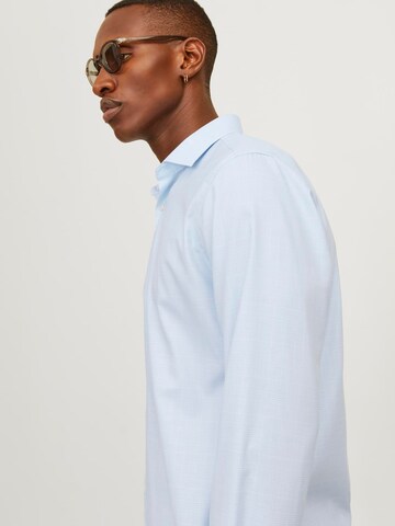 JACK & JONES Slim Fit Hemd 'JPRBLaparker' in Blau