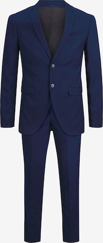 Jack & Jones Plus Slimfit Puku 'Franco' värissä sininen: etupuoli