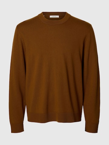 Pull-over SELECTED en marron