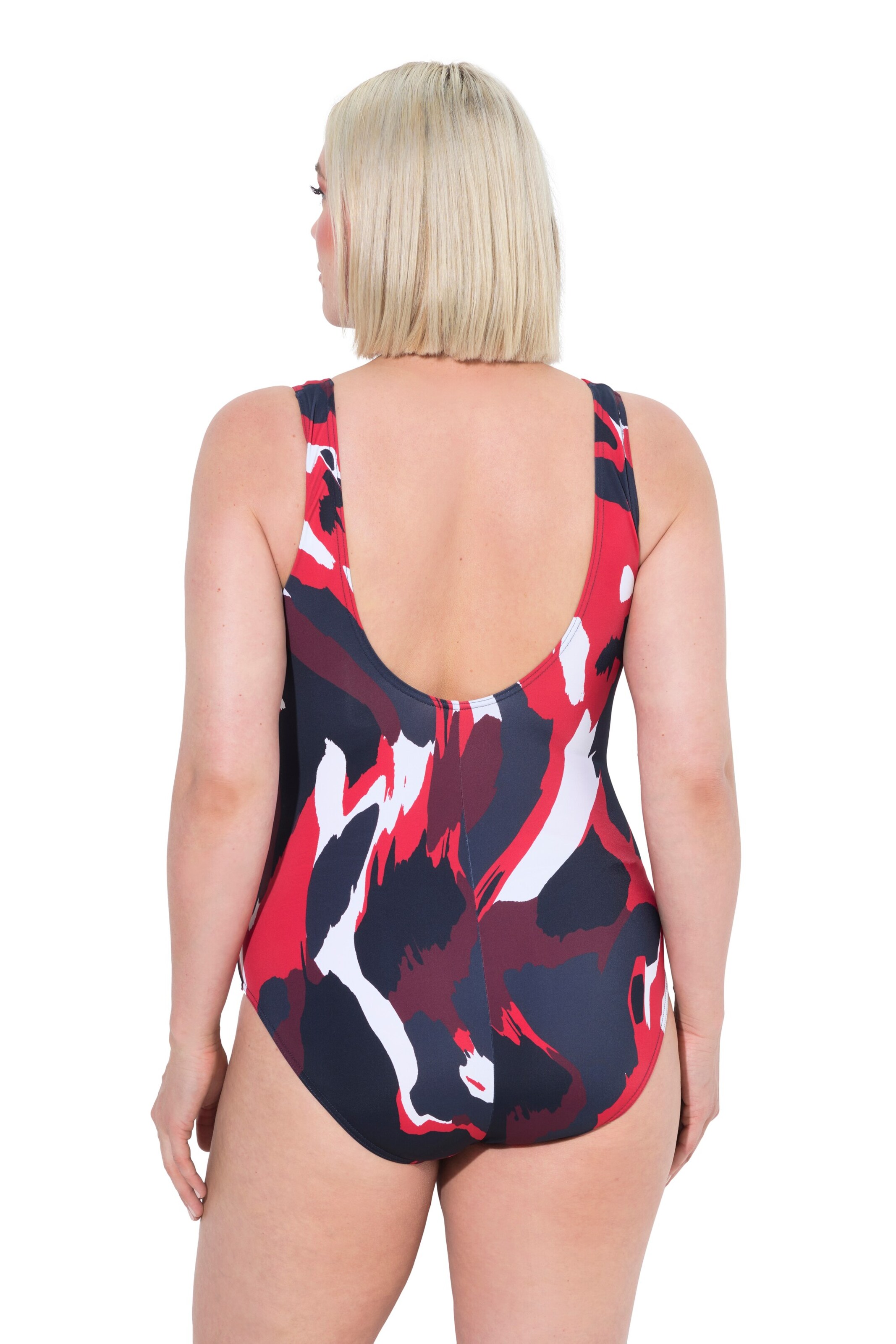 Ulla Popken Bustier Badeanzug in Blau