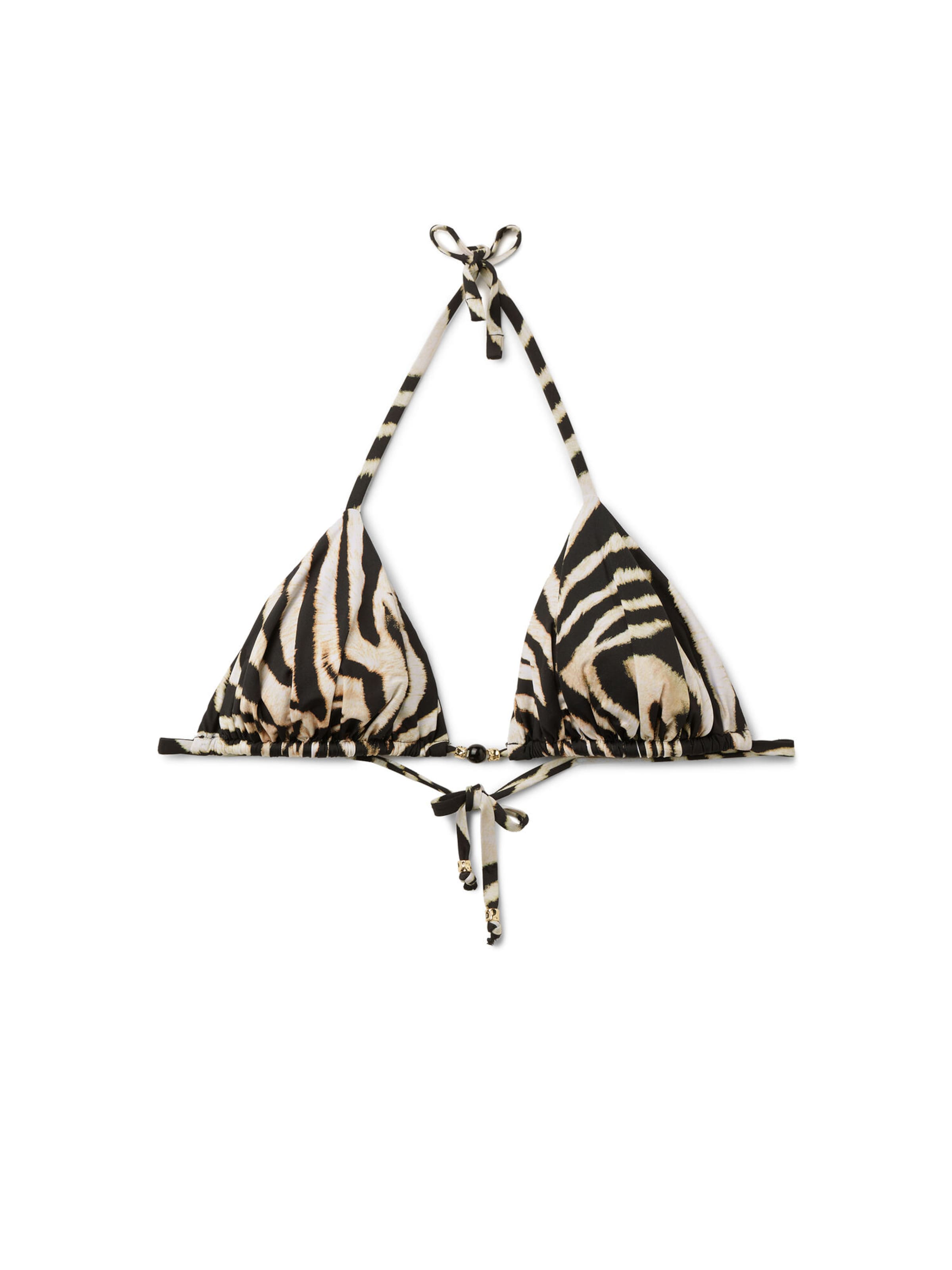 CALZEDONIA Triangel Bikinitop 'SAVANNAH' in Schwarz: Vorderseite