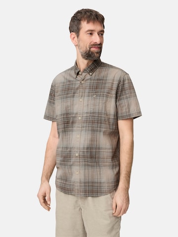 CAMEL ACTIVE Regular fit Button Up Shirt in Brown: front