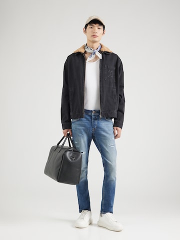 JACK & JONES Slimfit Jeansy 'JJIGlenn JJCole' w kolorze niebieski