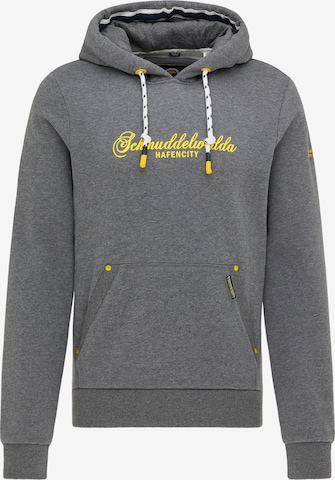 Schmuddelwedda Sweatshirt 'Hamburg Hafencity' in Grey: front
