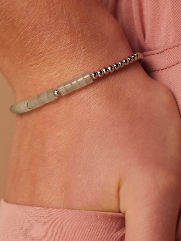 Lucardi Armband 'Naturstein ' in Silber: predná strana