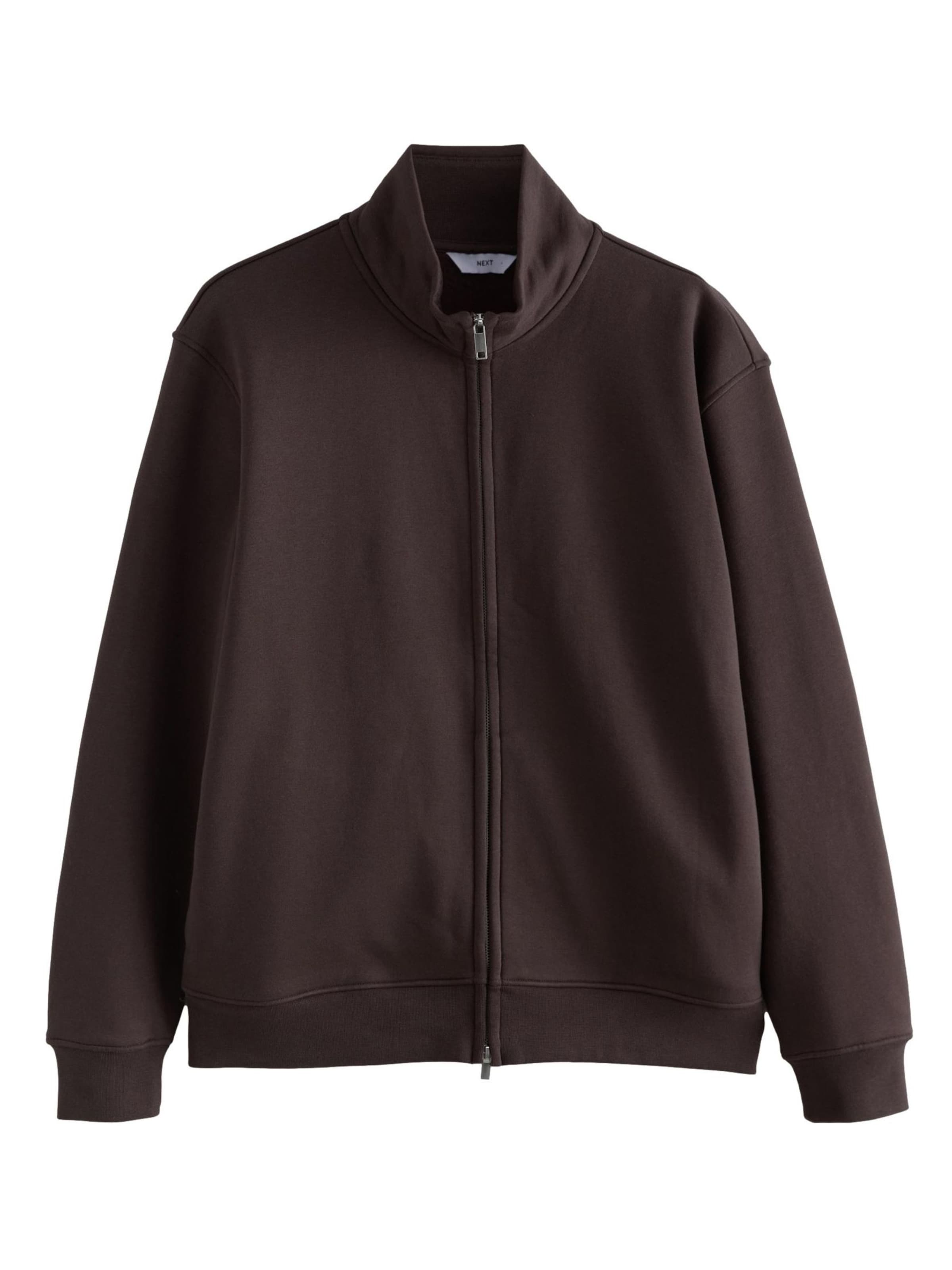 Next Sweat jacket in Brown: front