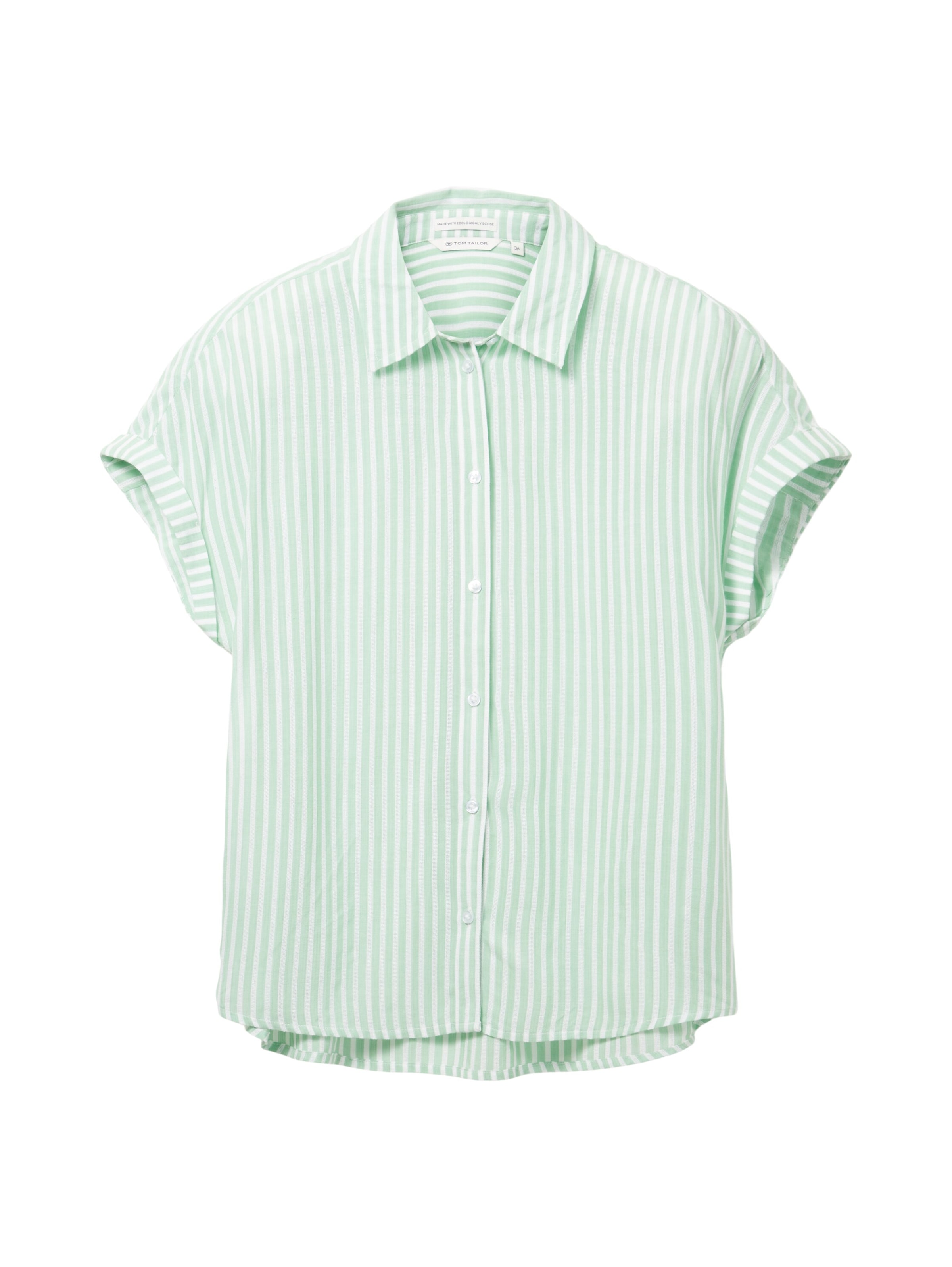 TOM TAILOR Blouse in Groen: voorkant