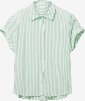 TOM TAILOR - Blusa em verde: frente