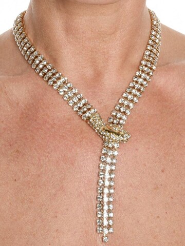 Addicted2 Retiazka 'Drago collana serpente placcata oro con Swarovski cristalli' - Zlatá: predná strana