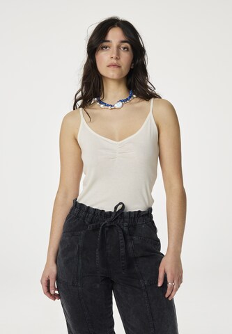 Fabienne Chapot Top in Beige: voorkant
