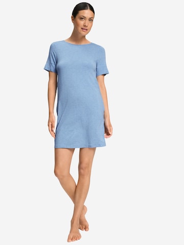 Chemise de nuit ' Natural Elegance ' Hanro en bleu : devant